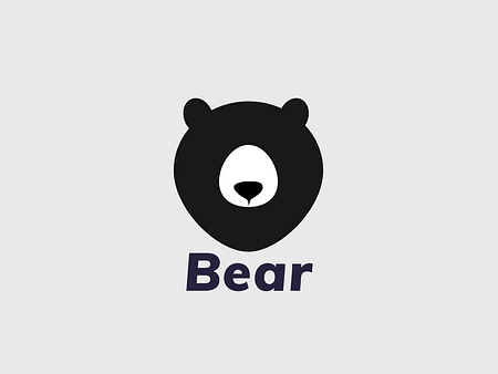 Bear logo by Roger on Dribbble