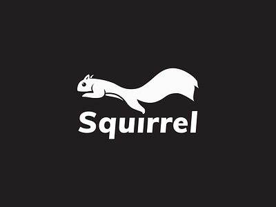 Squirrel logo design illustration logo ui