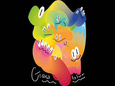 Amalgamation of Gooblur character characterart characterdesign colorful colorful art colorful design digitalart digitalillustration