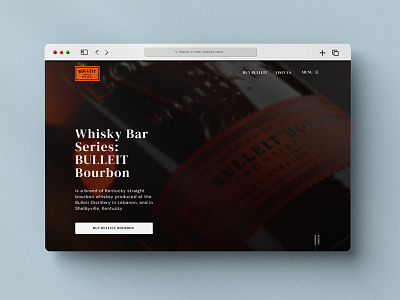 Whiskey Bourbone branding fifma landing page ui ux web design website