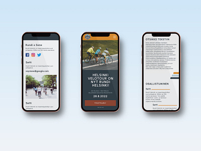 Bike tours in Helsinki adaptive branding design landing landing page mobile app mobile design ui ui design ux ux design uxui web design website