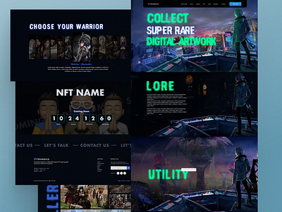 NFT branding design ui ux uxui web design website