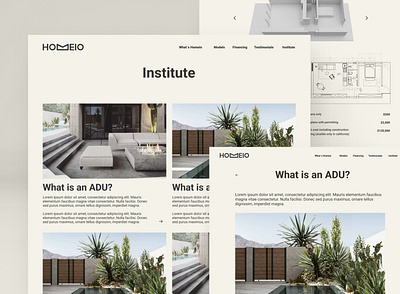 Architectural design branding design ui ux uxui web design website