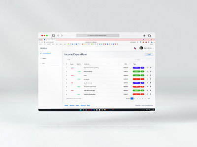 Finance app prototype