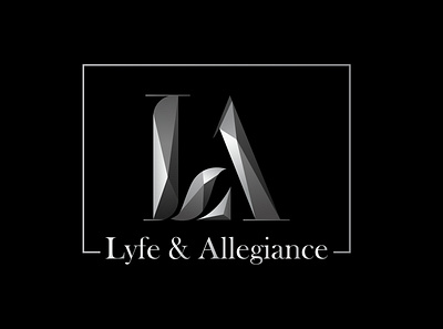 Lyfe & Allegiance Logo Design - LA Monogram Logo brand identity branding geometric logo illustration initial letter logo la monogram logo la monogram logo logo design minimalist logo monogram logo polygonal logo