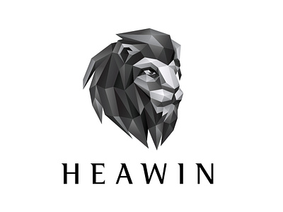Polygonal Lion Logo - Heawin Logo