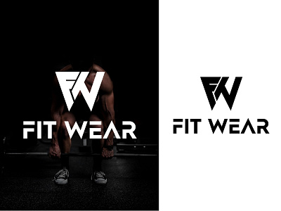 Fit Wear Logo Design. FW Monogram Logo