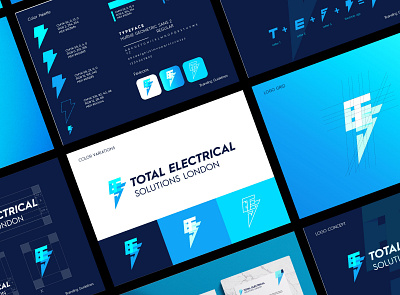 TES Logo and Branding Identity Design 2d brand design brand designer brand identity branding electrical logo electrical solution logo flat logo initial letter logo lightning lightning logo logo logo concept logo design logo grid minimalist logo tes tes logo typography vector