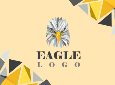 Eagle Polygonal Logo branding design eagle illustration illustrator logo minimal polygon polygonal polygonal logo typography vector