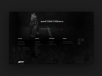 Just a footer black black and white ecommerce footer ui ux