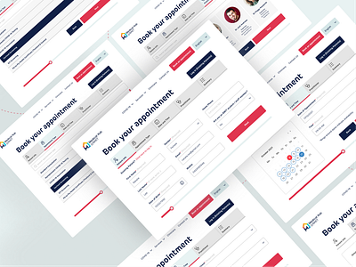 RMIT Medical Hub - Booking Process Conceptual Redesign booking buttons elements medical minimal design ui ui design ui elements ui ux ux design ux ui web design web inspiration web inspo web ui website website design