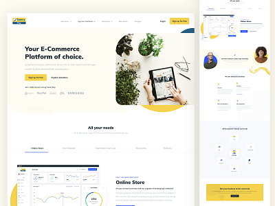 Fawry Pay clean concept design home page product product design ui ux web web design website
