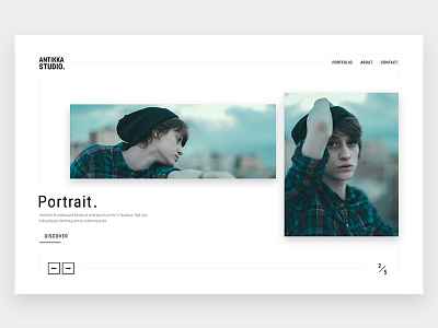 Antikka Photography classy clean design minimal minimalistic photography portfolio simple web website