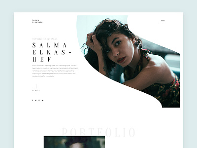 Salma ElKashif clean concept design home interaction minimal photography ui ux web website