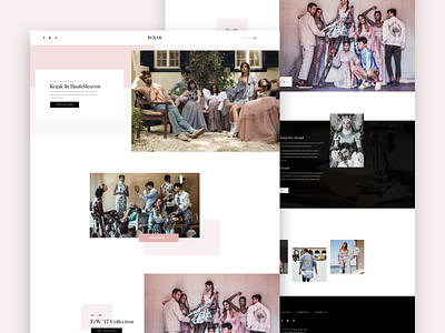 kojak studio clean design fashion minimal minimalism portfolio simple studio web website