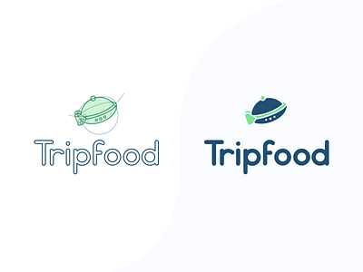 Tripfood logo design design flat graphic design graphics illustrator logo logo design logodesign logotype vector