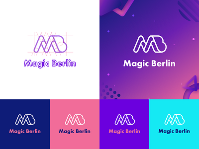 Magic Berlin brand design brand identity colorful logo corporate identity design flat graphic design graphicdesign illustrator logo logo design logos logotype typo vector