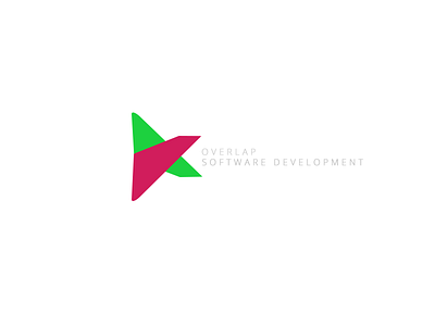 Software Development Company Logo graphic illustration logo opensans red shapes triangle white