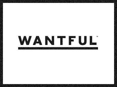 WANTFUL design identity logo typography