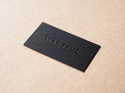 Dribbble - Wantful Cards by Taylor Pemberton  Business card design  creative, Business card inspiration, Business card design