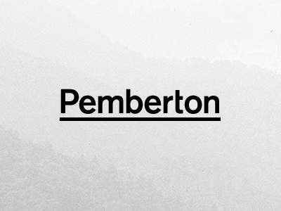 Pemberton design graphic design logo logotype typography