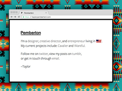 taylorpemberton.com graphic design interaction design typography ui design ux web design