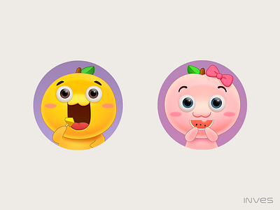 fruit icon 02 cute emoji emojis fruits icon lovely orange peach