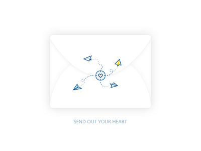 Send Out YourHeart design friends heart icon love mail send ui