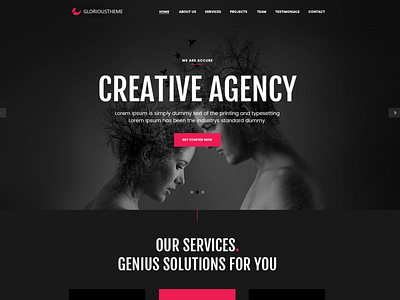 Business website design dark themes webdesign website design