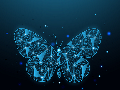 Sci-fi butterfly butterfly sci fi vector