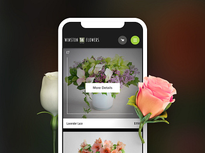 Winston Flowers e commerce responsive design uxui