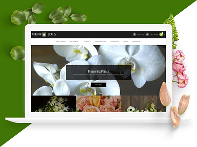 Winston Flowers e commerce responsive design uxui