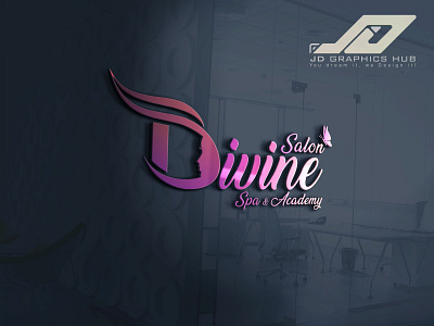 Divine Salon illustration logo logo design photoshop