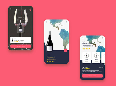 Order a Drink App UI app app design app designer classy clean design grocery app grocery online illustration mobile app design mobile design mobile ui ui wine