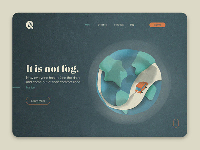 Not Fog air car earth environment fog globe illustration polution ui web illustration