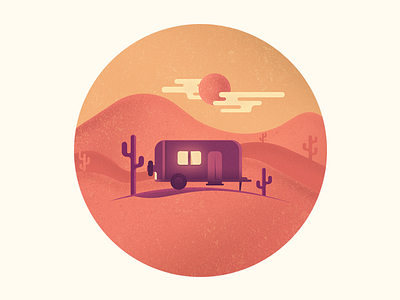 Travellers desert home icon living wagon travellers