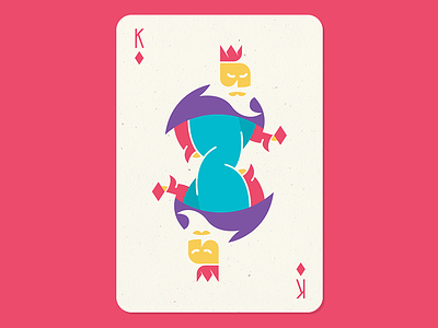 King Of Diamonds card club deck face game king of diamonds playing cards vector