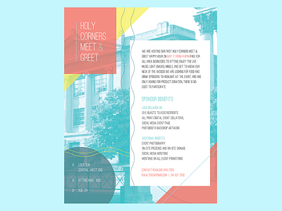 Meet & Greet Flyer flyer layout pastel