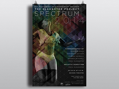 Spectrum colors dancer poster rainbow spectrum