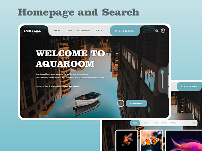 Homepage and Search