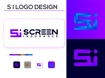 Si letter logo design colorful design design logo flat fresh icon letter logo logodesign site symbol vector