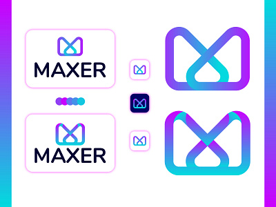 MAXER logo design