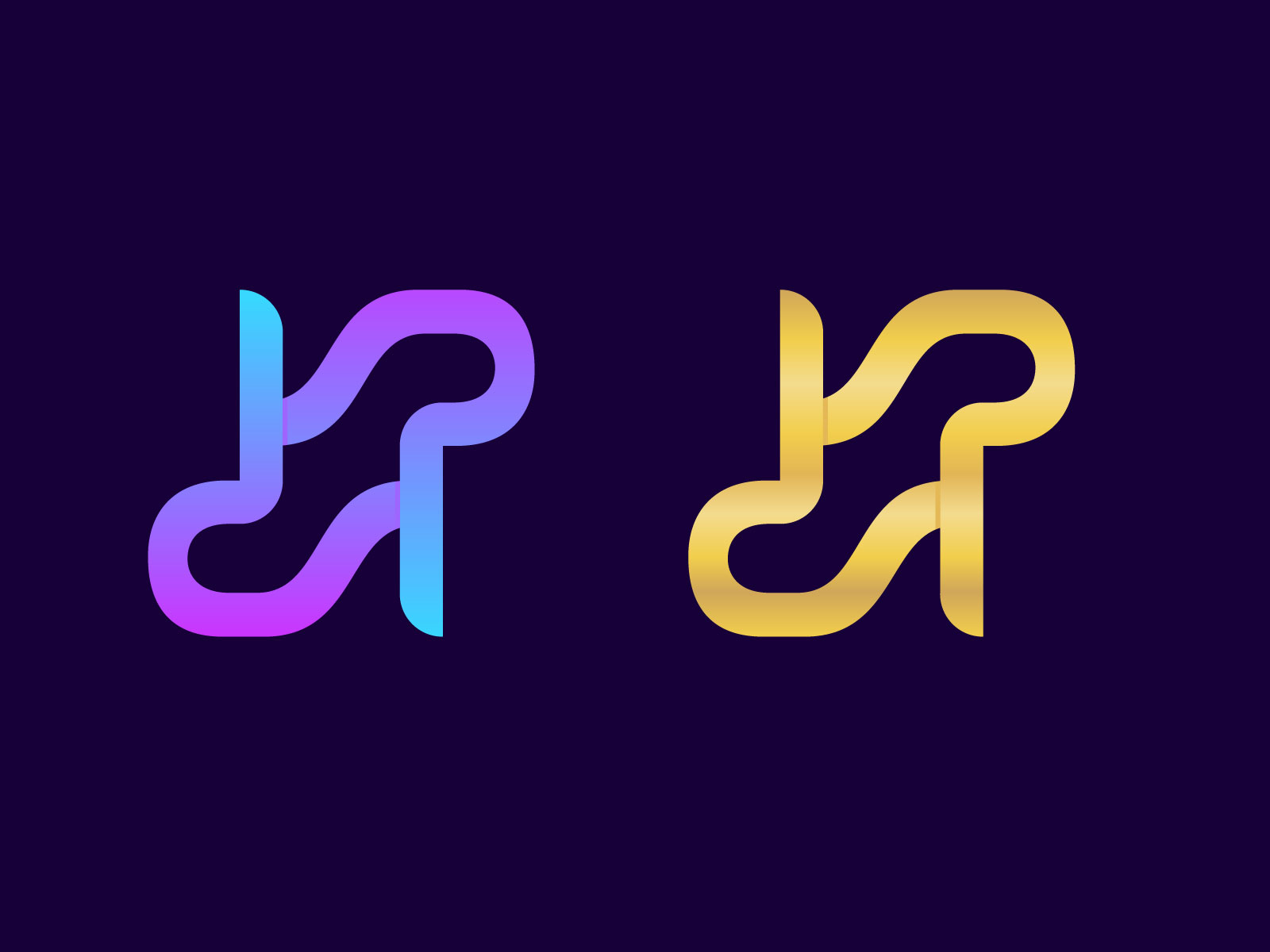 dp letter logo by Belal Ahmed on Dribbble