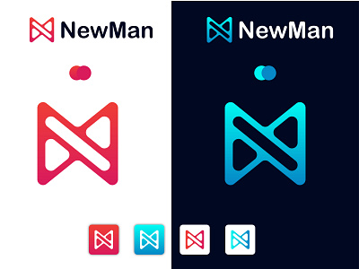 NewMan cloth shop logo design