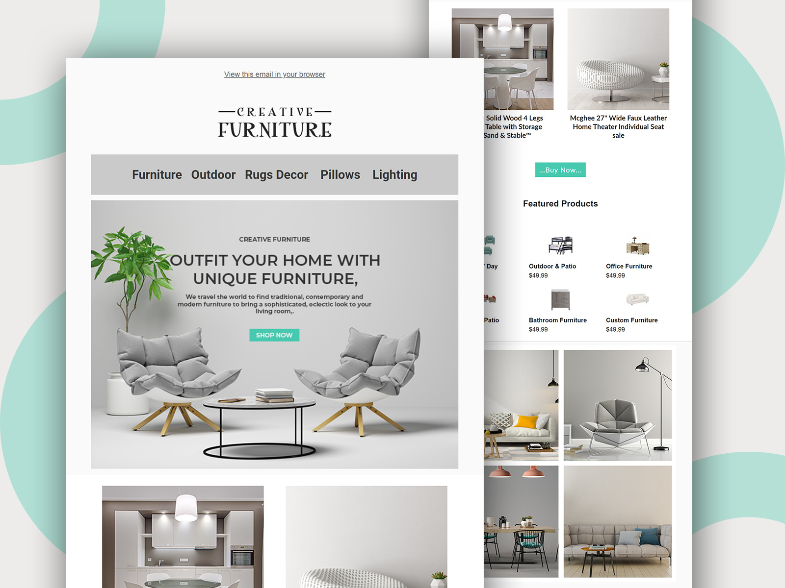 MailChimp Furniture Email Template Design 2022 by Belal Ahmed on Dribbble