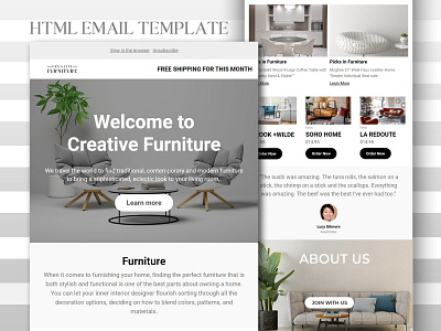 Fully Mobile Responsive HTML Email Template