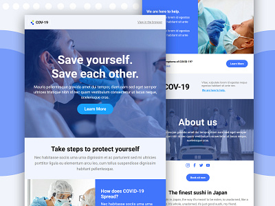 Medical HTML MailChimp Email Template Design