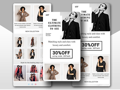 Fashion MailChimp Email Template Design 2022