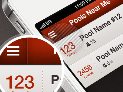 PB ListView Detail app clean detail icons ios iphone listview sports