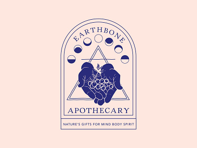 Earthbone Apothecary Logo Variations brand design brand identity branding design edgy logo illustration design logo design logo for sale typography witchy witchy logo